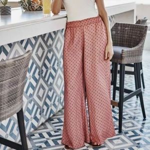 NEW! Summersalt Perfect Palazzo Pant Pink Polka Dot | Large